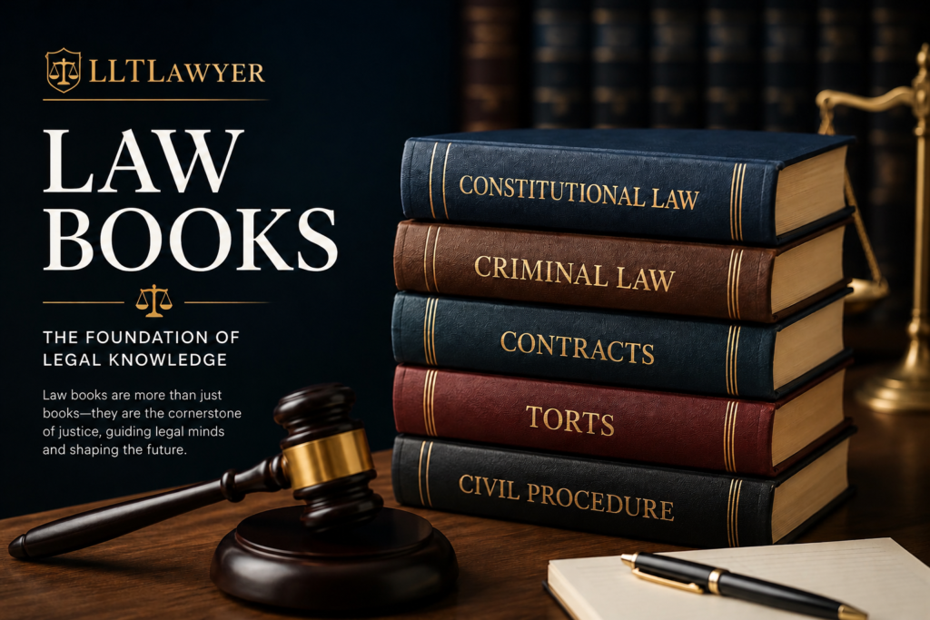 Law books
